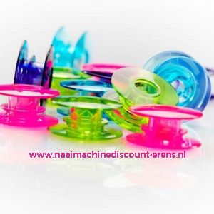 Pfaff spoeltjes gekleurd o.a. Expression - 10 Stuks