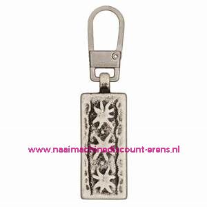 Trachten Schuiver "metaal zilver edelweiss 45mm" UNION KNOPF art.nr. 57861