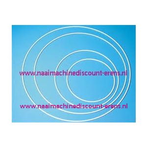 Metalen ring 25 Cm - WIT GECOAT